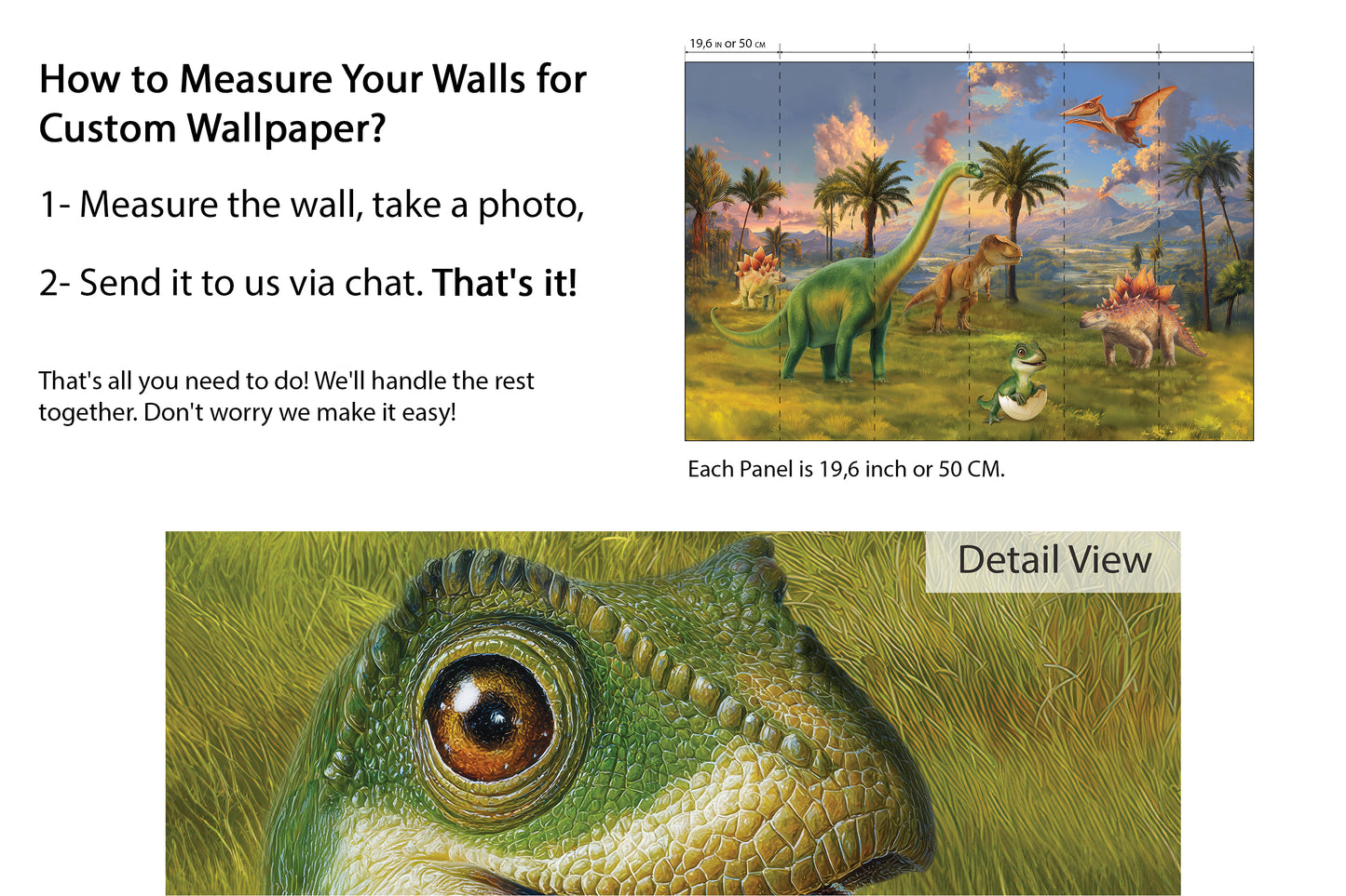 Dinosaur Wallpaper | T-Rex Jurassic Nursery Mural